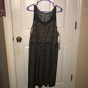Black cheetah print dresses